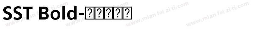 SST Bold字体转换